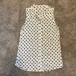 Cotton sleeveless J Crew blouse size 4